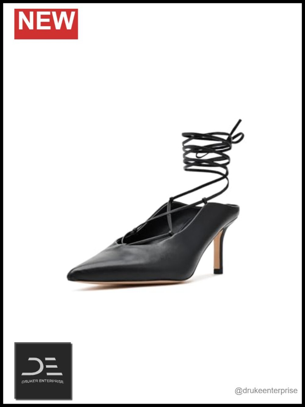 Pointed Toe Lace-Up Stiletto Heel Pump with Athletic Cushioning